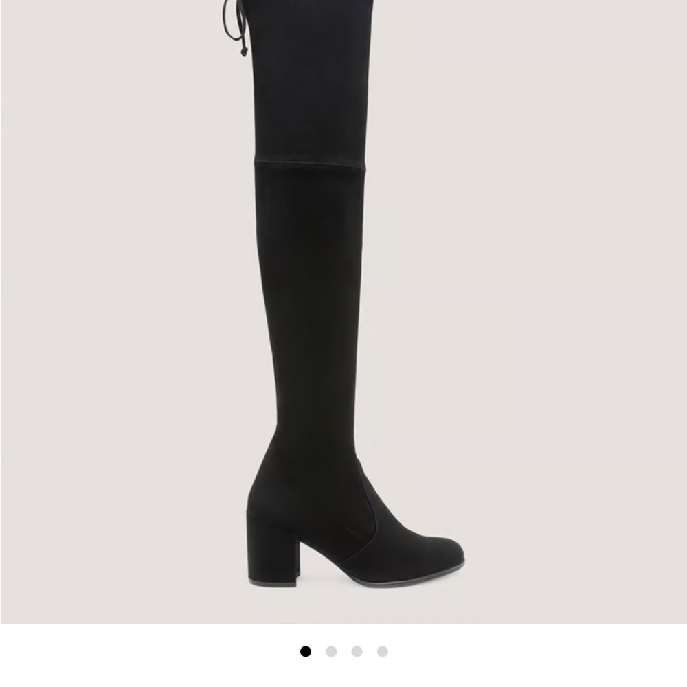 Brand New Stuart Weitzman Black Over-the-Knee Suede Boots